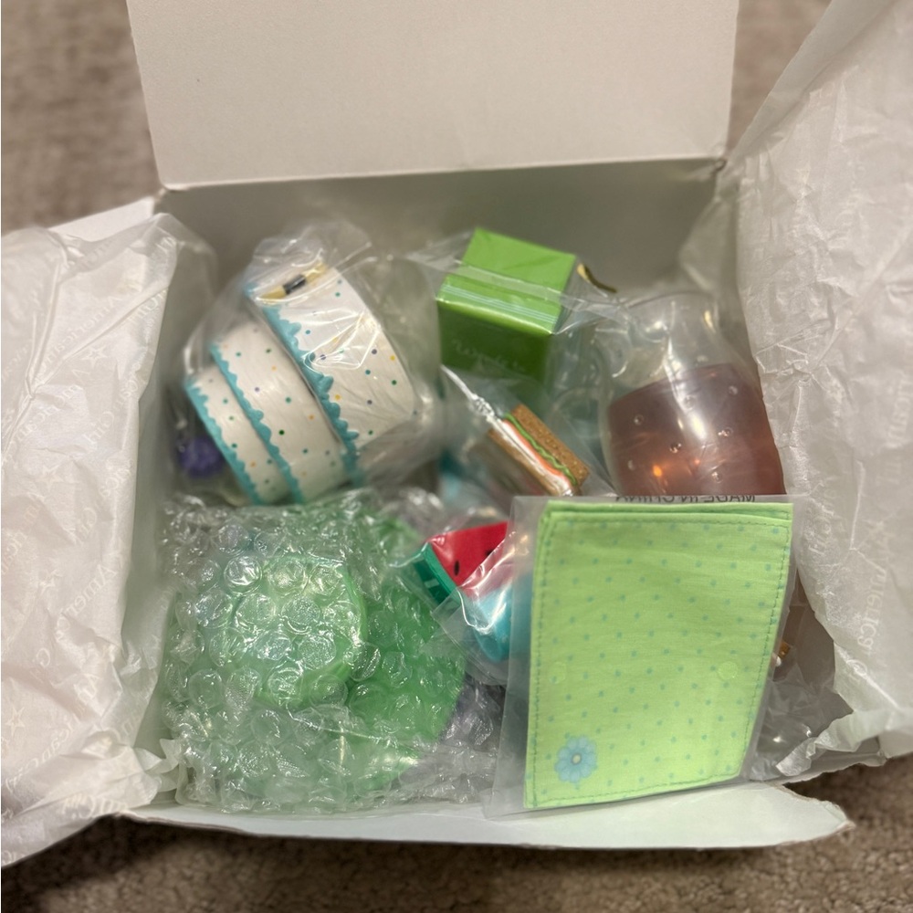 American Girl Doll Chrissa's Party Treats 2009 Retired Picnic Party Set NEW - Picture 3 of 5